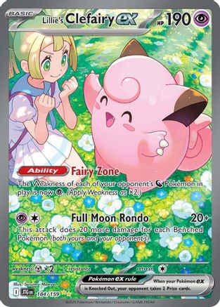 Lillie's Clefairy ex - 184/159 Holofoil [SV: Journey Together] Pokemon Single Pokémon