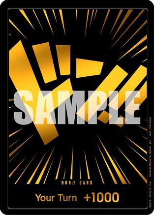 DON!! Card (Black and Gold) [One Piece Promotion Cards] Foil One Piece Single Bandai