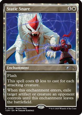 Static Snare (PPTDM-420) [Promo Pack: Tarkir: Dragonstorm] MTG Single Wizards of the Coast