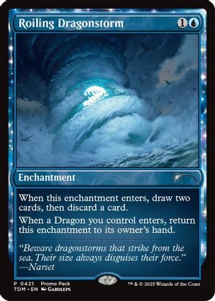 Roiling Dragonstorm (PPTDM-421) [Promo Pack: Tarkir: Dragonstorm] Foil MTG Single Wizards of the Coast