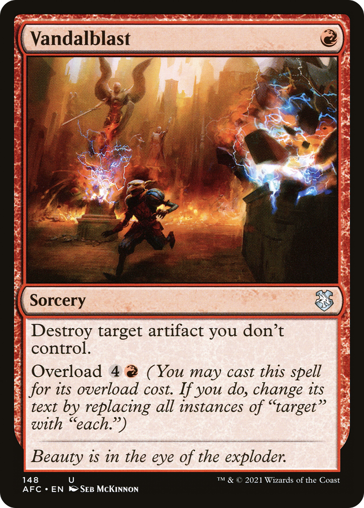 Vandalblast (AFC-148) [Forgotten Realms Commander] MTG Single Wizards of the Coast