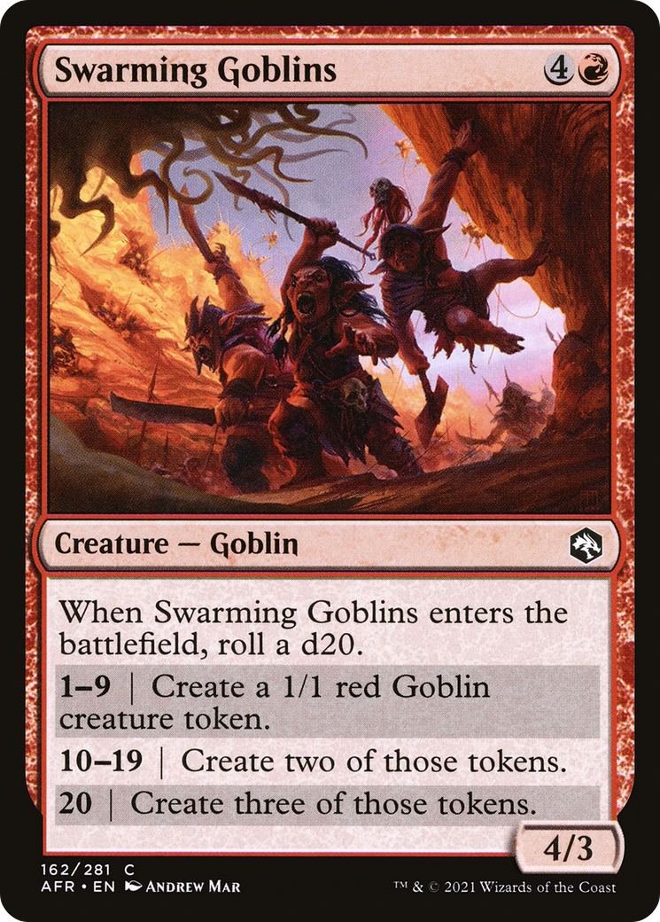 Swarming Goblins (AFR-162) [Adventures in the Forgotten Realms] MTG Single Wizards of the Coast