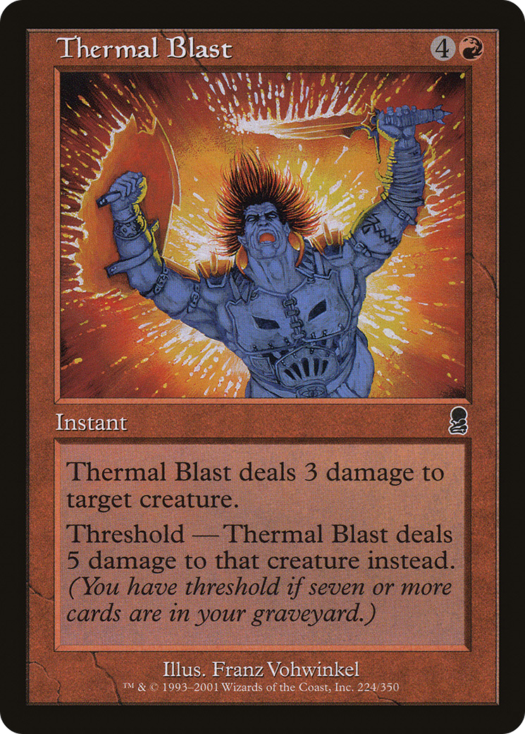 Thermal Blast (ODY-224) [Odyssey] Foil MTG Single Wizards of the Coast