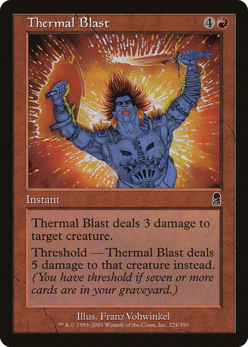 Thermal Blast (ODY-224) [Odyssey] MTG Single Wizards of the Coast