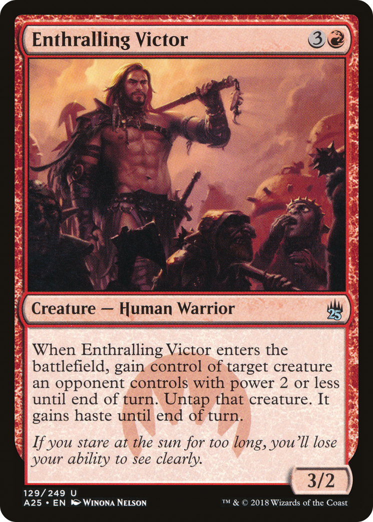Enthralling Victor (A25-129) [Masters 25] Foil MTG Single Wizards of the Coast