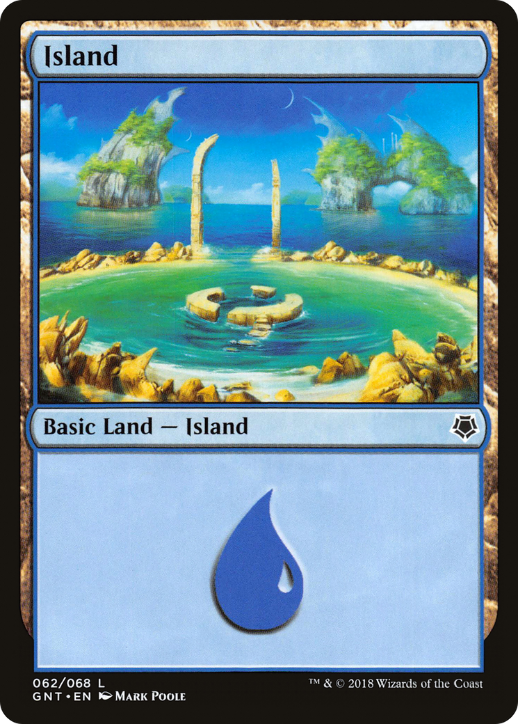 Island (62) (GNT-062) [Misc] Game Night MTG Single Wizards of the Coast