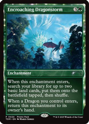 Encroaching Dragonstorm (PPTDM-424) [Promo Pack: Tarkir: Dragonstorm] MTG Single Wizards of the Coast