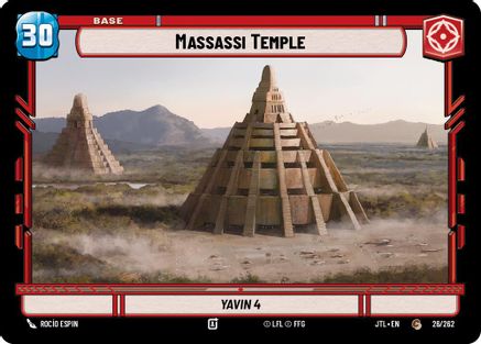 Massassi Temple // TIE Fighter (026/262 // T01/T04) [Jump to Lightspeed] Star Wars: Unlimited Single Disney
