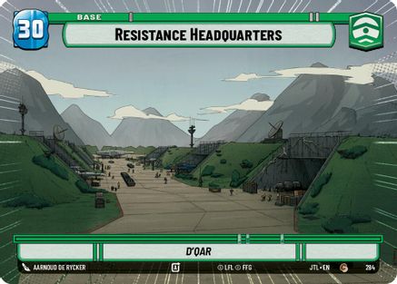 Resistance Headquarters // Shield (Hyperspace) (284 // T08) [Jump to Lightspeed] Star Wars: Unlimited Single Disney
