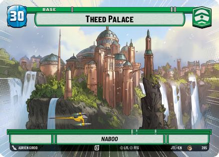 Theed Palace // TIE Fighter (Hyperspace) (285 // T05) [Jump to Lightspeed] Star Wars: Unlimited Single Disney