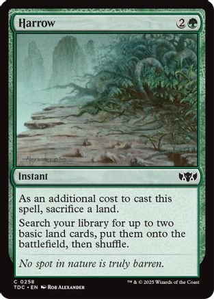 Harrow (TDC-258) [Commander: Tarkir: Dragonstorm] MTG Single Wizards of the Coast