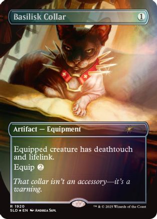 Basilisk Collar (1920) (Rainbow Foil) (SLD-1920) [Secret Lair] Drop Series Foil MTG Single Wizards of the Coast