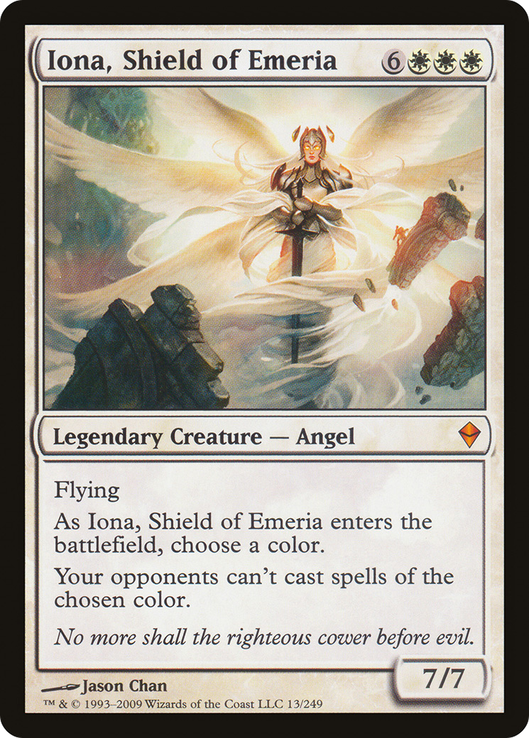 Iona, Shield of Emeria [Zendikar] MTG Single Magic: The Gathering