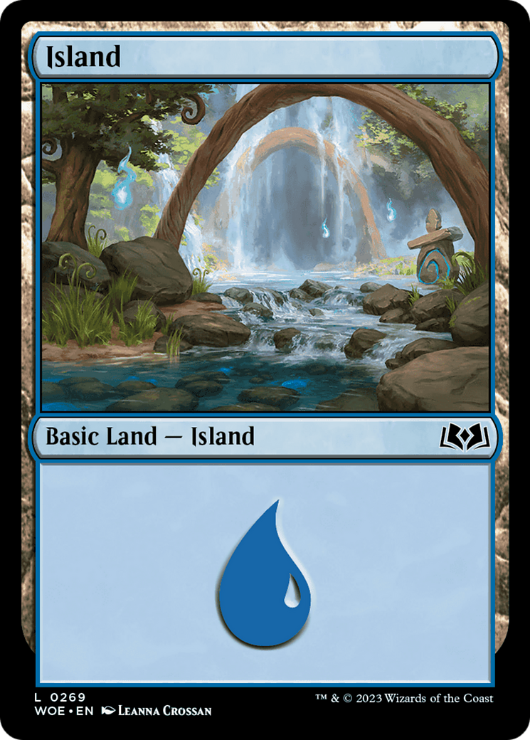 Island (WOE-269) [Wilds of Eldraine] Foil MTG Single Wizards of the Coast