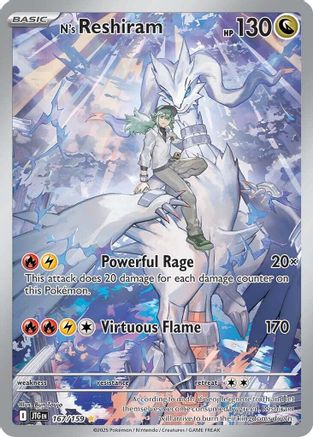 N's Reshiram - 167/159 (167) Holofoil [SV09 Journey Together] Pokemon Single Pokémon