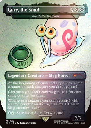 Gary, the Snail - Toxrill, the Corrosive (Rainbow Foil) (SLD-1929) [Secret Lair] Drop Series Foil MTG Single Wizards of the Coast