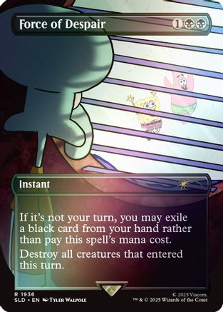 Force of Despair (Rainbow Foil) (SLD-1936) [Secret Lair] Drop Series Foil MTG Single Wizards of the Coast