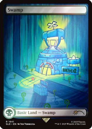 Swamp (1941) (Rainbow Foil) (SLD-1941) [Secret Lair] Drop Series Foil MTG Single Wizards of the Coast