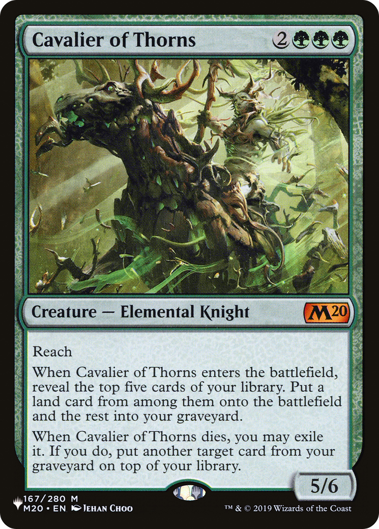 Cavalier of Thorns (LIST-167/280) [Mystery Booster] The List MTG Single Wizards of the Coast