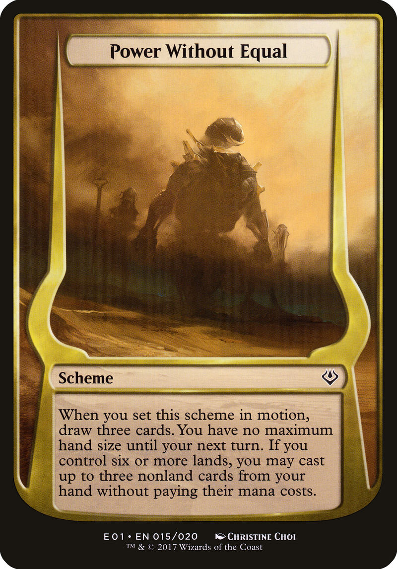 Power Without Equal (Archenemy: Nicol Bolas) (OVER-015) [Archenemy: Nicol Bolas Schemes] MTG Single Wizards of the Coast