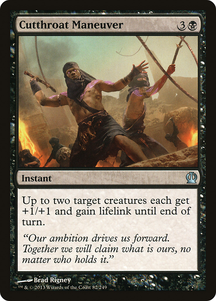 Cutthroat Maneuver (THS-082) [Theros] MTG Single Wizards of the Coast