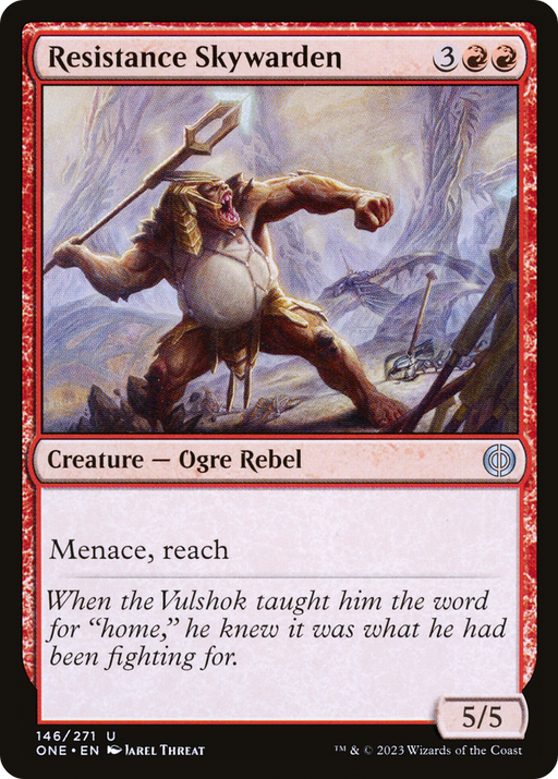Resistance Skywarden (ONE-146) [Phyrexia: All Will Be One] Foil MTG Single Wizards of the Coast