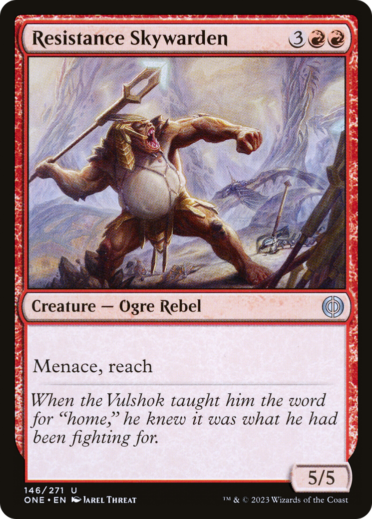 Resistance Skywarden (ONE-146) [Phyrexia: All Will Be One] MTG Single Wizards of the Coast