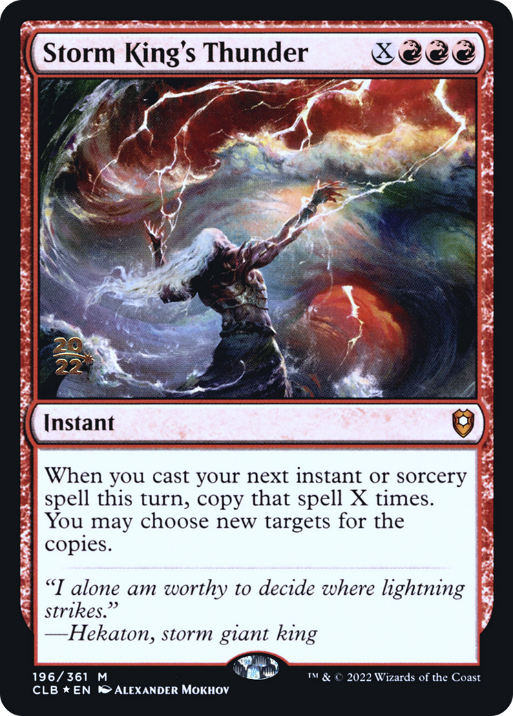 Storm King's Thunder (PRE-196) [Battle for Baldur's Gate Promos] Foil MTG Single Wizards of the Coast