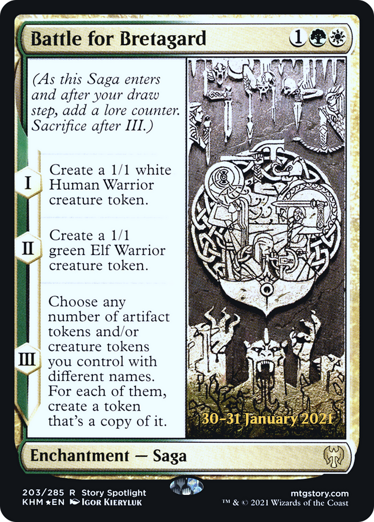 Battle for Bretagard (PRE-203) [Kaldheim Promos] Foil MTG Single Wizards of the Coast