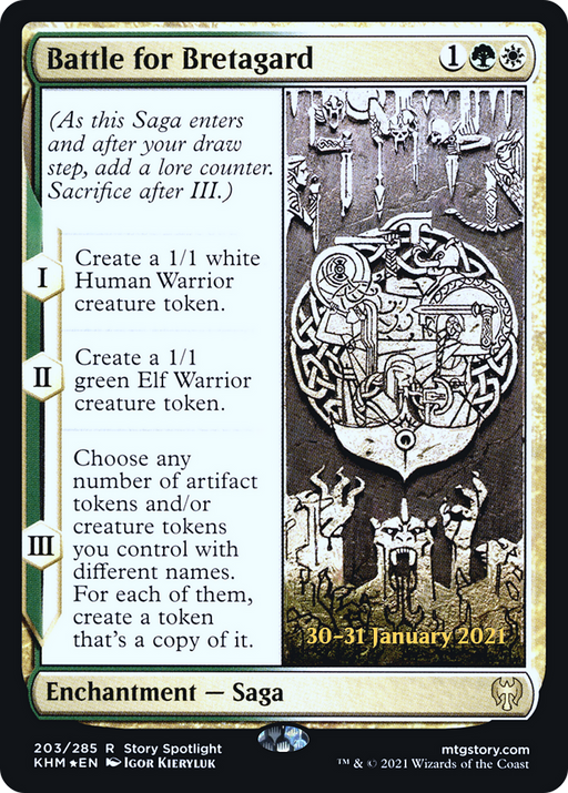 Battle for Bretagard (PRE-203) [Kaldheim Promos] Foil MTG Single Wizards of the Coast