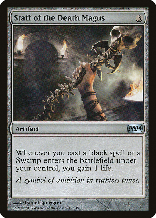 Staff of the Death Magus (M14-219) [Magic 2014] MTG Single Wizards of the Coast