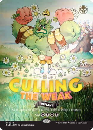 Culling the Weak (Rainbow Foil) (SLD-1818) [Secret Lair] Drop Series Foil MTG Single Wizards of the Coast
