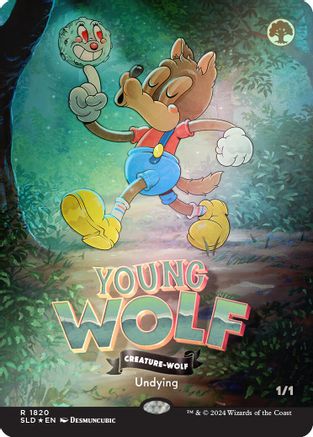 Young Wolf (Rainbow Foil) (SLD-1820) [Secret Lair Drop Series] Foil MTG Single Wizards of the Coast