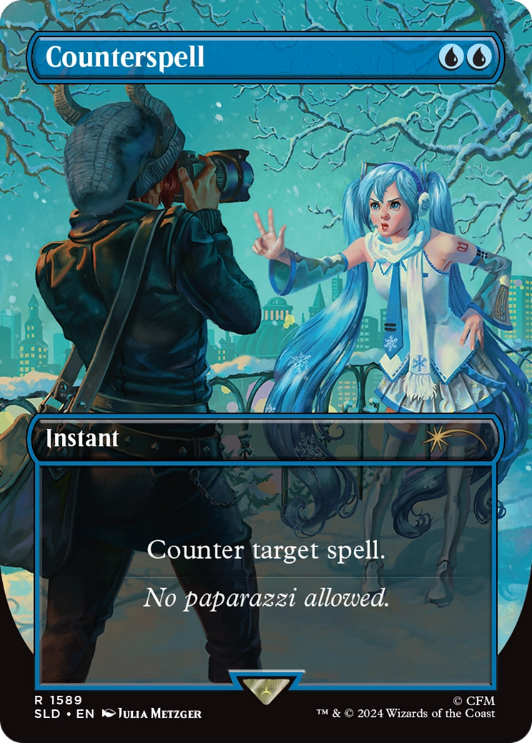 Counterspell (SLD-1589) [Secret Lair] Drop (Borderless) MTG Single Wizards of the Coast