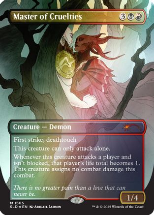 Master of Cruelties (Rainbow Foil) (SLD-1565) [Secret Lair] Drop Series Foil MTG Single Wizards of the Coast
