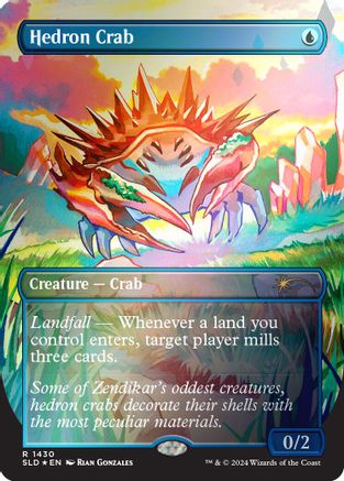 Hedron Crab (Rainbow Foil) (SLD-1430) [Secret Lair] Drop Series Foil MTG Single Wizards of the Coast