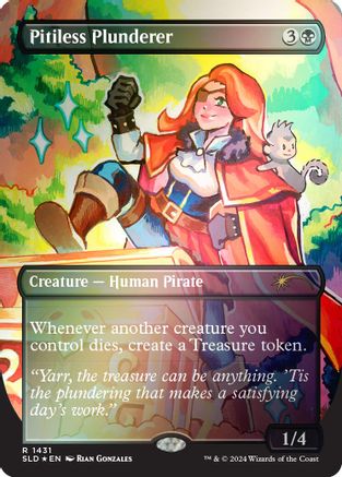 Pitiless Plunderer (Rainbow Foil) (SLD-1431) [Secret Lair] Drop Series Foil MTG Single Wizards of the Coast