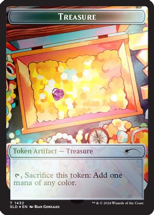 Treasure Token (1432) (Rainbow Foil) (SLD-1432) [Secret Lair Drop Series] Foil