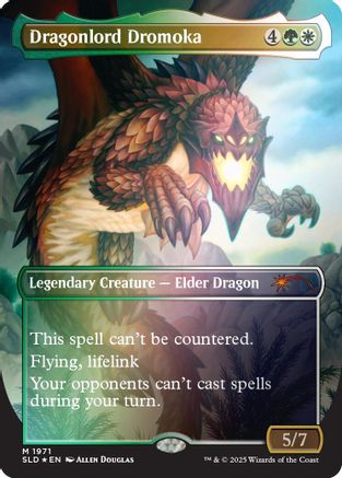 Dragonlord Dromoka (Rainbow Foil) (SLD-1971) [Secret Lair] Drop Series Foil MTG Single Wizards of the Coast