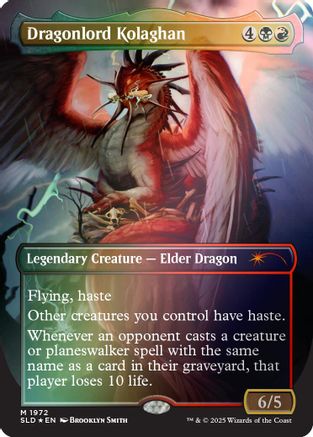 Dragonlord Kolaghan (1972) (Rainbow Foil) (SLD-1972) [Secret Lair Drop Series] Foil