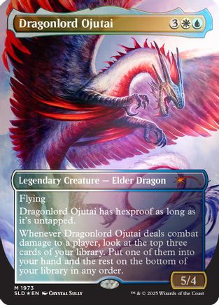 Dragonlord Ojutai (Rainbow Foil) (SLD-1973) [Secret Lair] Drop Series Foil MTG Single Wizards of the Coast