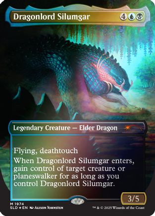 Dragonlord Silumgar (Rainbow Foil) (SLD-1974) [Secret Lair] Drop Series Foil MTG Single Wizards of the Coast