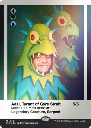 Aesi, Tyrant of Gyre Strait (Rainbow Foil) (SLD-1873) [Secret Lair] Drop Series Foil MTG Single Wizards of the Coast