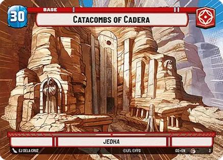 Catacombs of Cadera (3/0) [Gamegenic Promos] Star Wars: Unlimited Single Disney