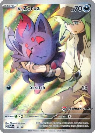 N's Zorua - 189 (Pokemon Center Exclusive) (189) Holofoil [Promos: SV Promo Cards] Pokemon Single Pokémon