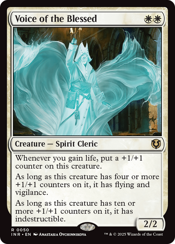 Voice of the Blessed (INR-050) [Innistrad Remastered] Foil MTG Single Wizards of the Coast