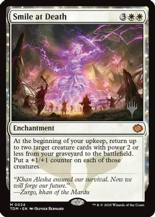 Smile at Death (PPTDM-024) [Promo Pack: Tarkir: Dragonstorm] Foil MTG Single Wizards of the Coast