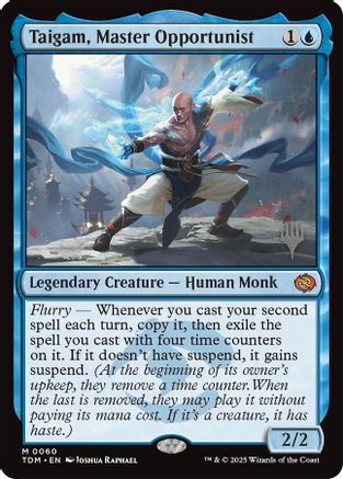Taigam, Master Opportunist (PPTDM-060) [Promo Pack: Tarkir: Dragonstorm] MTG Single Wizards of the Coast