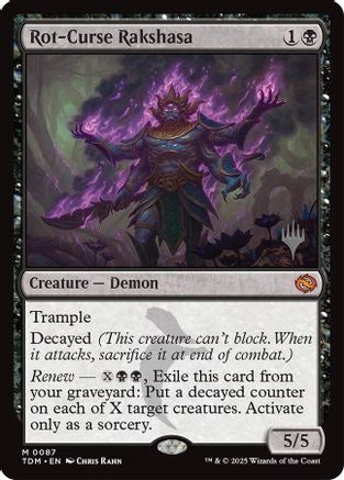 Rot-Curse Rakshasa (PPTDM-087) [Promo Pack: Tarkir: Dragonstorm] MTG Single Wizards of the Coast
