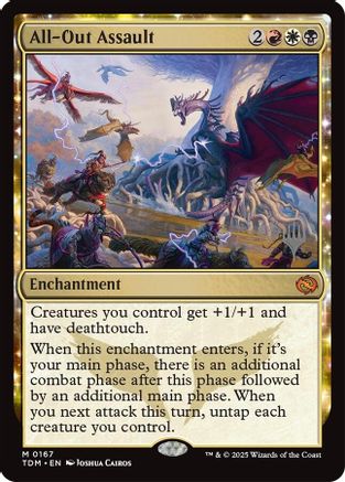 All-Out Assault (PPTDM-167) [Promo Pack: Tarkir: Dragonstorm] MTG Single Wizards of the Coast